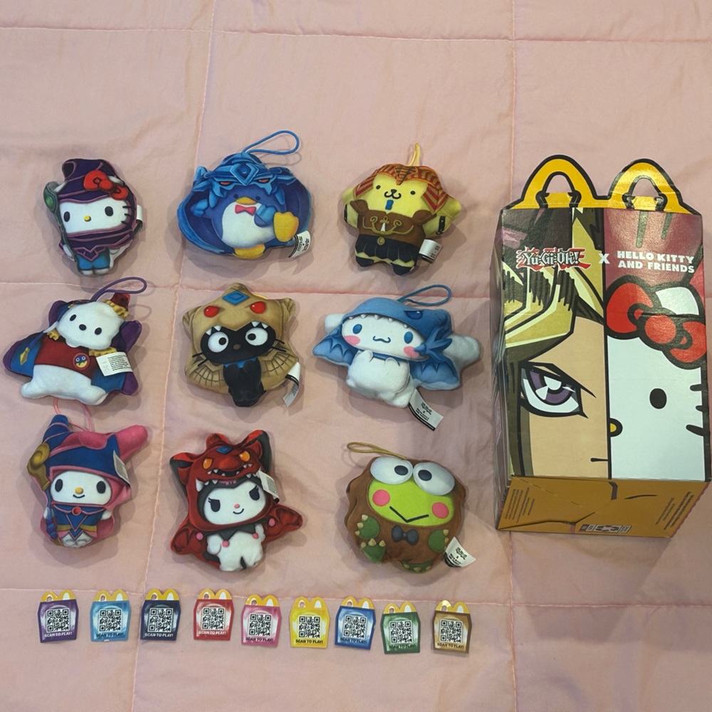 Yu-Gi-Oh! x Hello Kitty and Friends McDonald’s Happy Meal Plush Toy Set